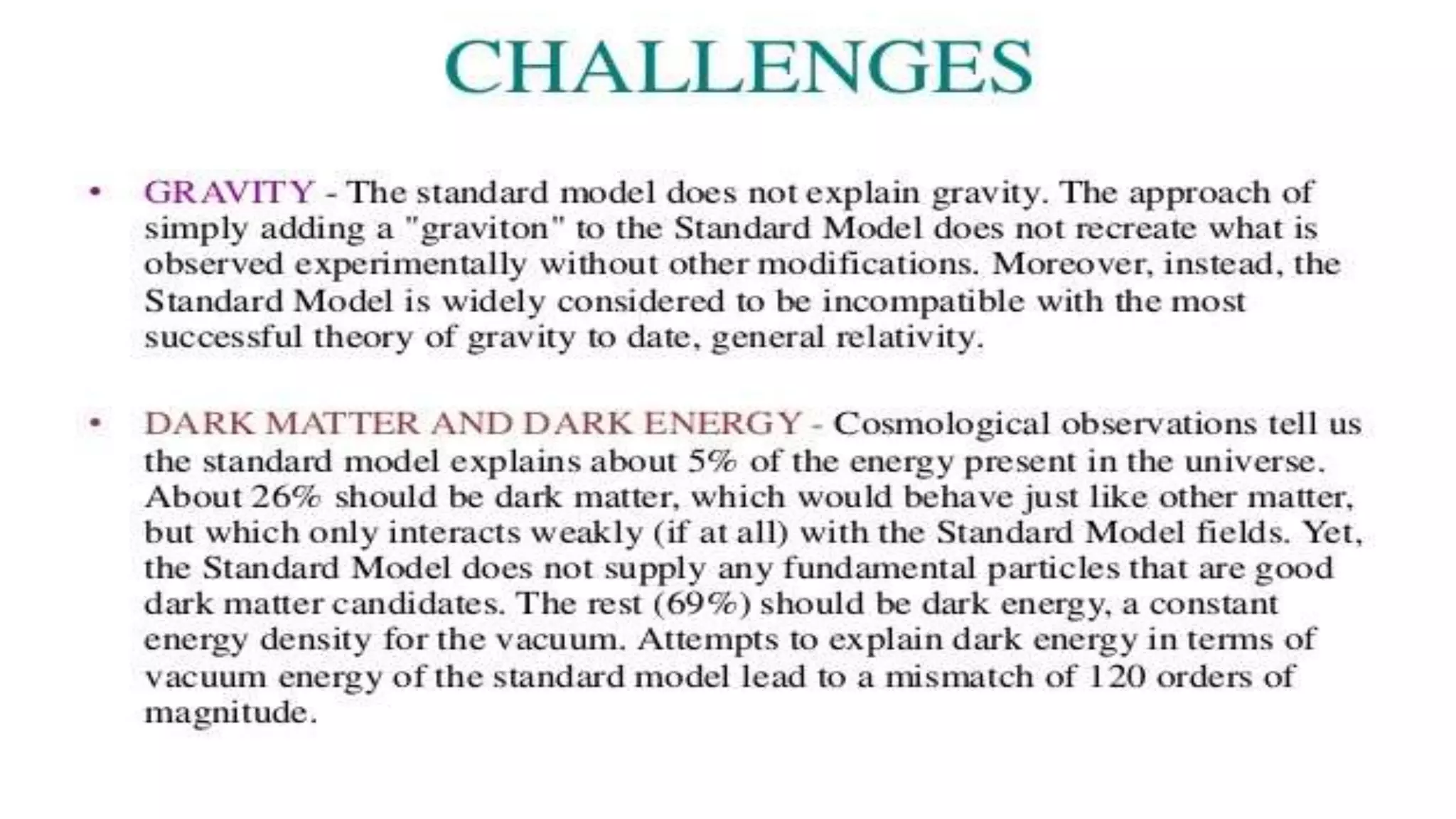 Standard model of elementary particles