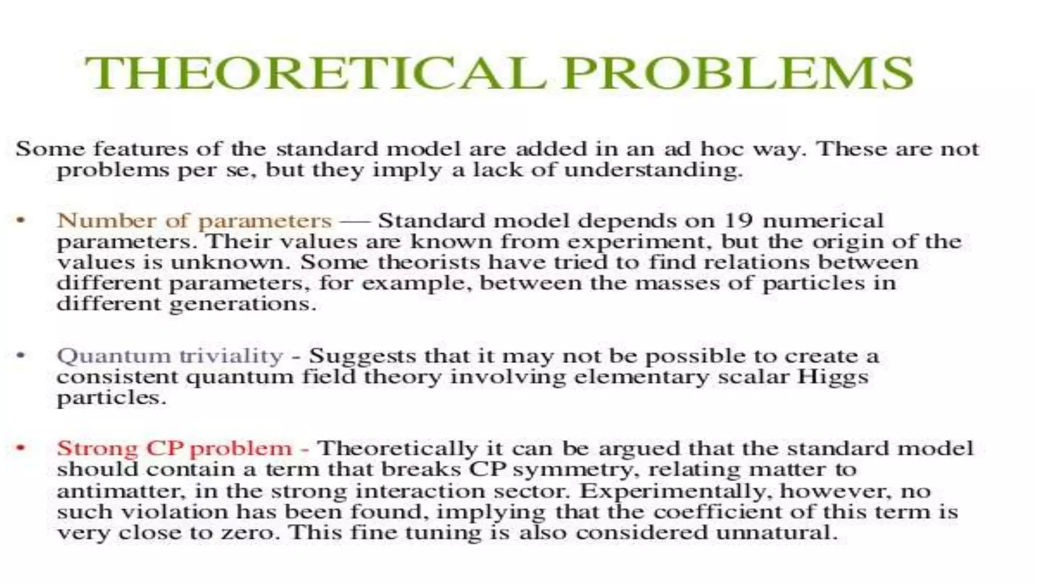 Standard model of elementary particles