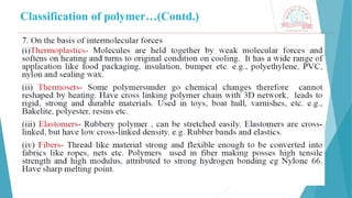 Classification of polymer…(Contd.)
 