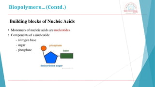 Biopolymers…(Contd.)
 