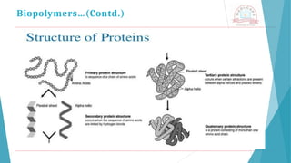 Biopolymers…(Contd.)
 