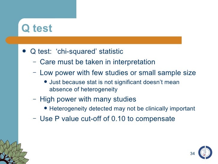 analysis and interpretation q test
