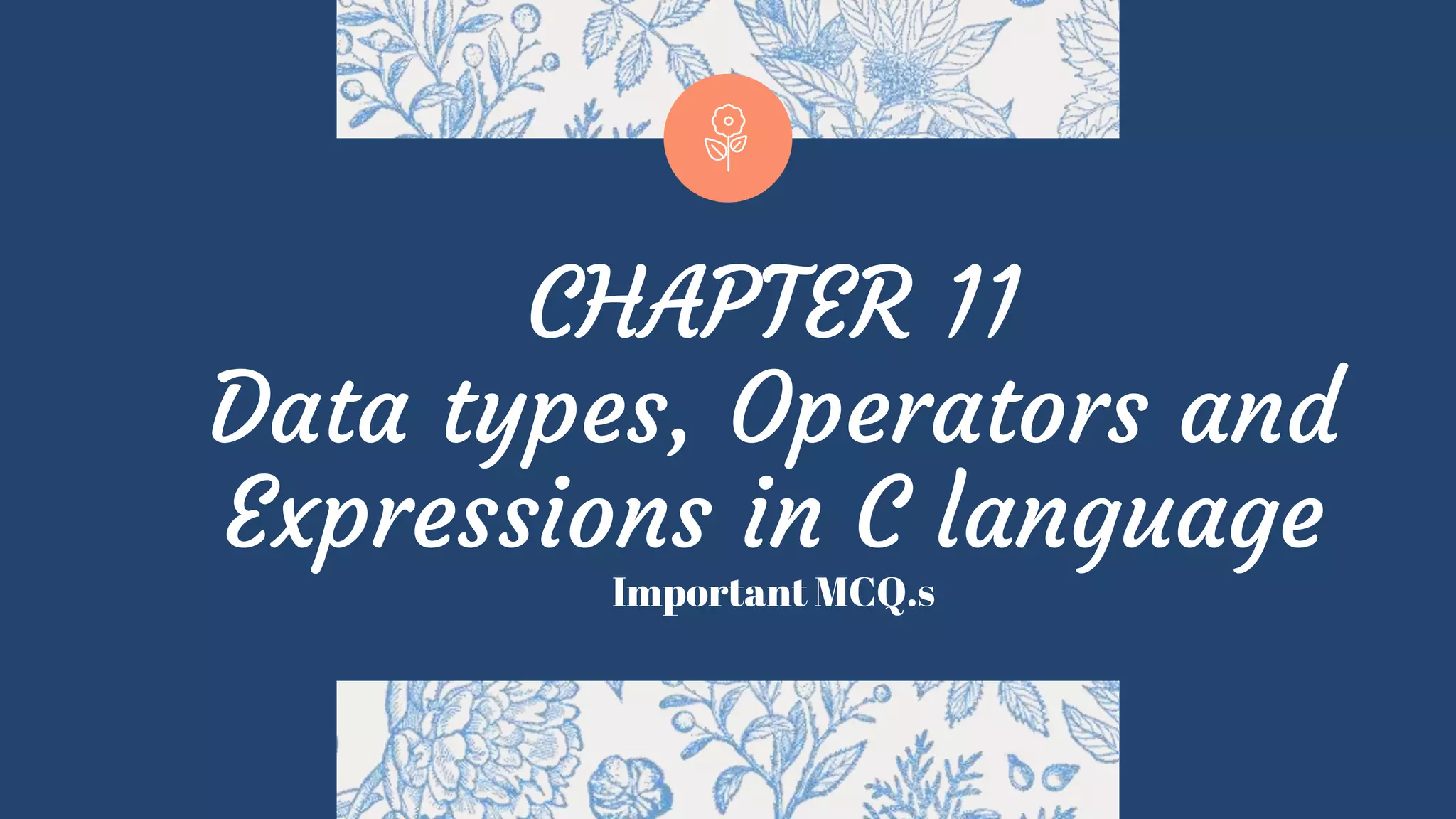 Std 10 chapter 11 data type, expression and operators important MCQs | PPTX