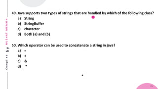 Std 12 Computer Chapter 9 Working with Array and String in Java ...