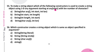 Std 12 Computer Chapter 9 Working with Array and String in Java ...