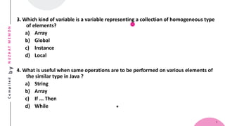 Std 12 Computer Chapter 9 Working with Array and String in Java ...