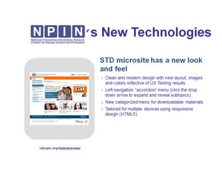 NPIN's New Technology Coming Soon:STD Awareness Microsite