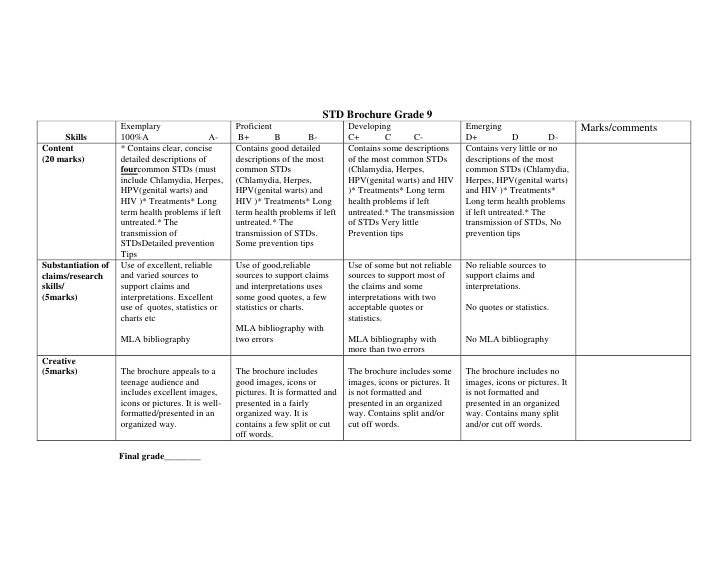 Std brochure revised june 2012