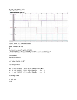 Dff Simulation Graph STANDARD CELL LIBRARY DESIGN | DOCX