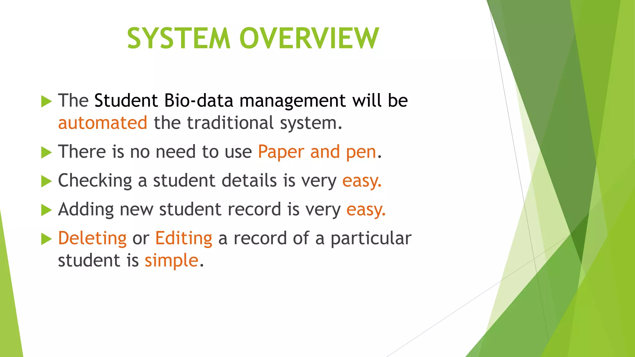 student database management system | PPT