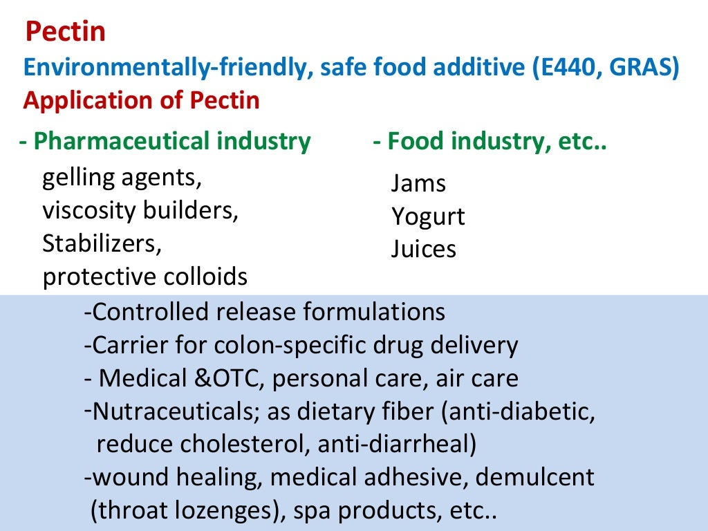 Stdf pectin, presentation