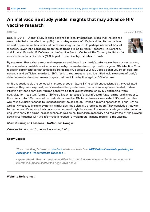 Animal vaccine study yields insights that may advance HIV vaccine res…