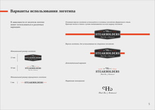 Варианты использования логотипа
В зависимости от носителя логотип
может использоваться в различных
вариациях
Основная версия логотипа используется в основных носителях фирменного стиля.
Красная полоса в таких случаях вытягивается на всю ширину носителя
Дополнительный вариант
Фирменная монограмма
5
Минимальный размер логотипа
10 мм
13 мм
Минимальный размер упрощенного логотипа
5 мм
Версия логотипа, для использования на сторонних носителях
 