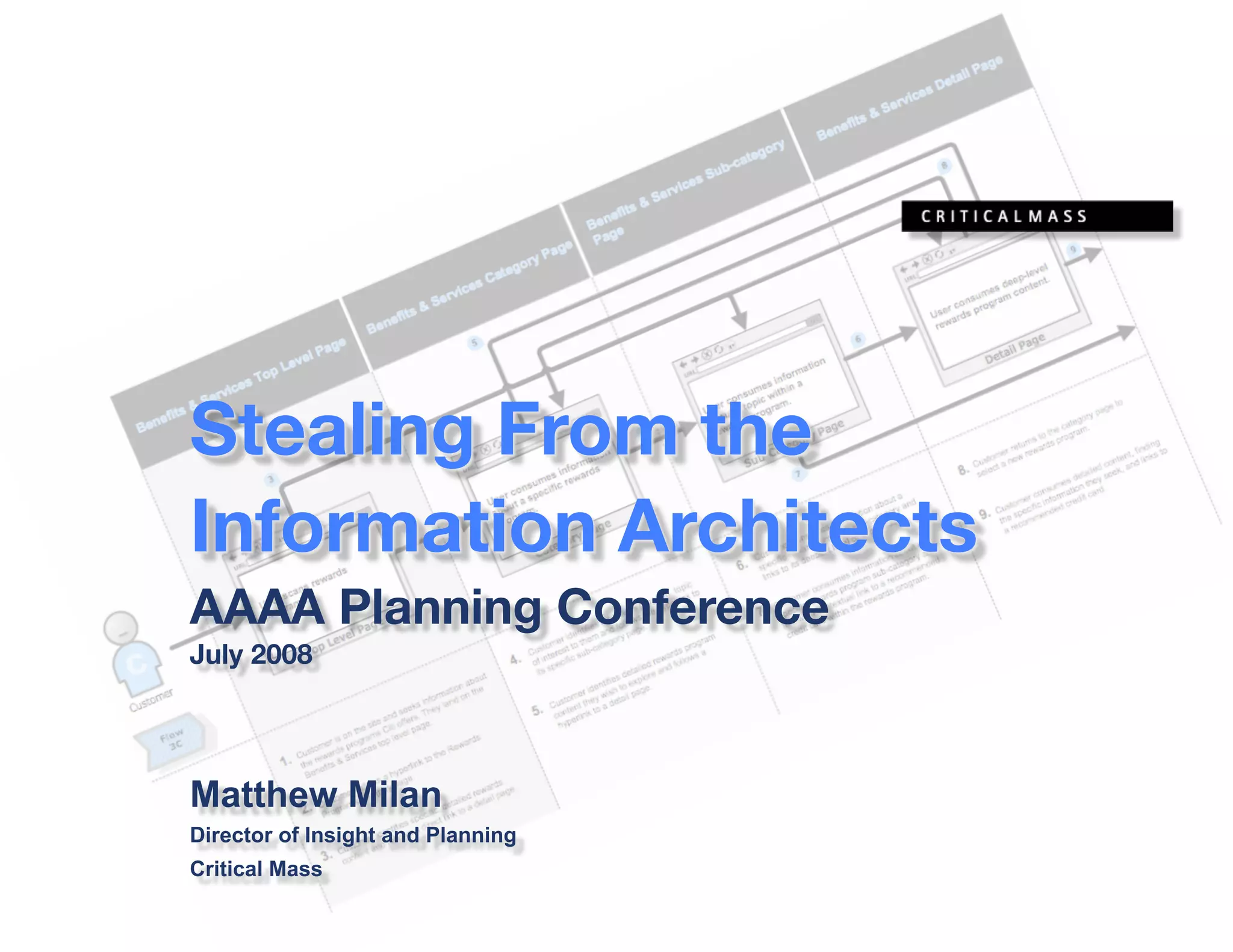 Stealing From The Information Architects