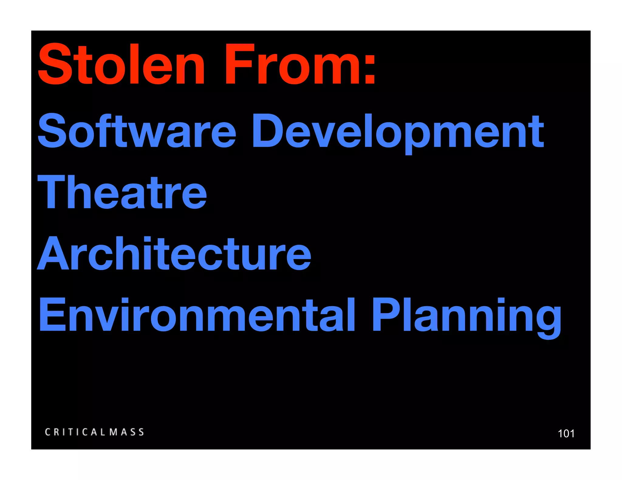 Stealing From The Information Architects