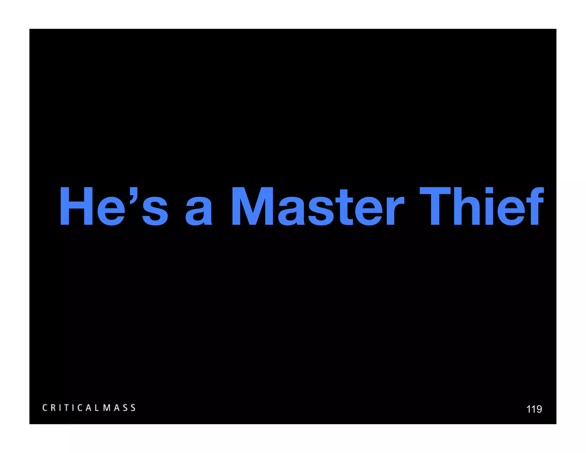 Stealing From The Information Architects