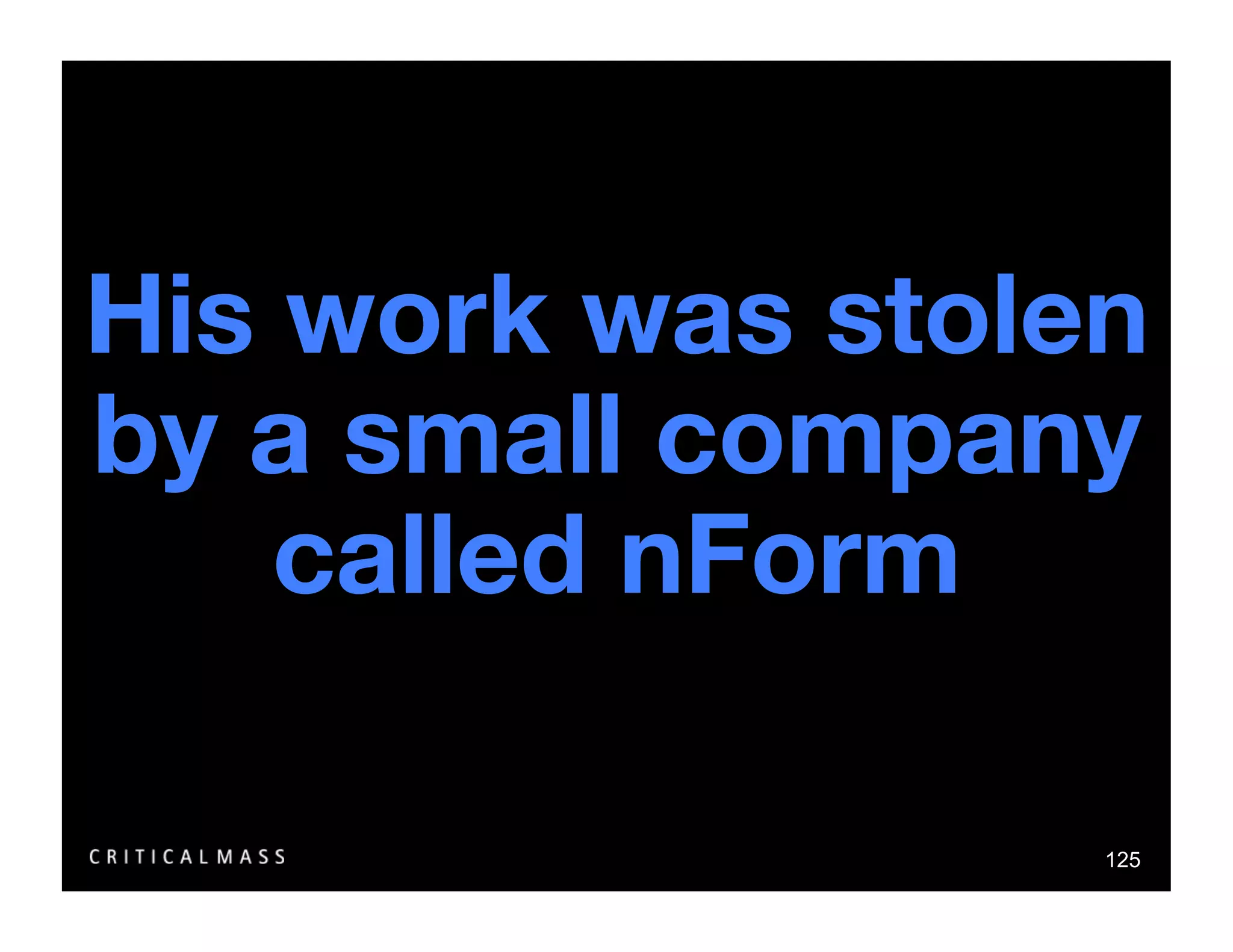 Stealing From The Information Architects