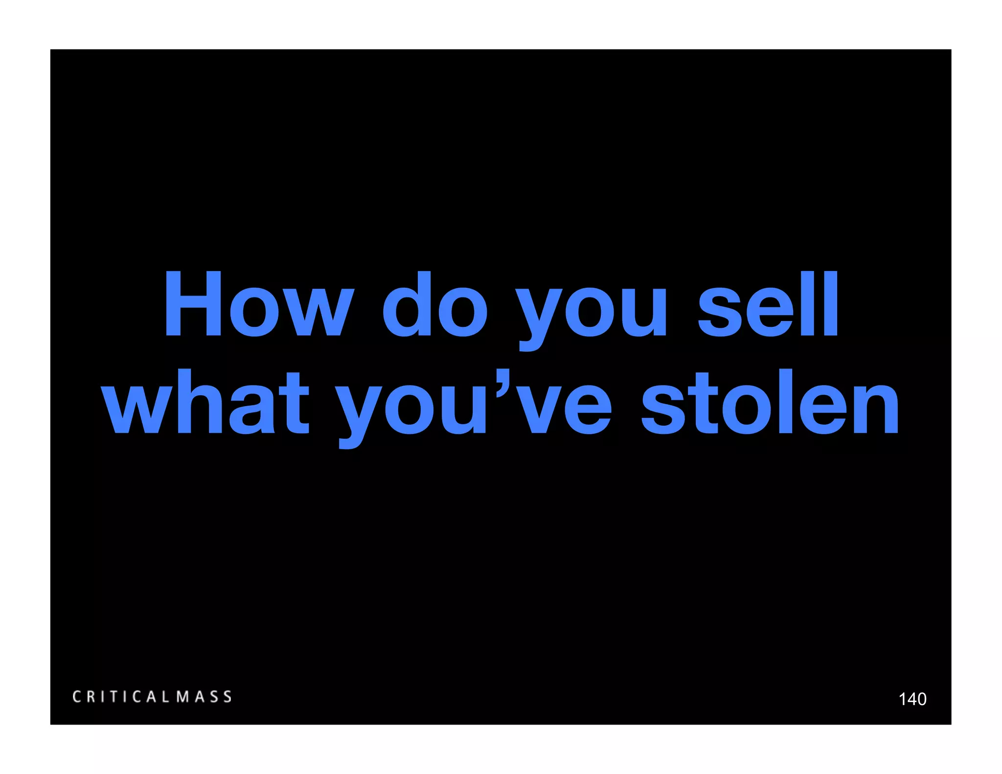 Stealing From The Information Architects