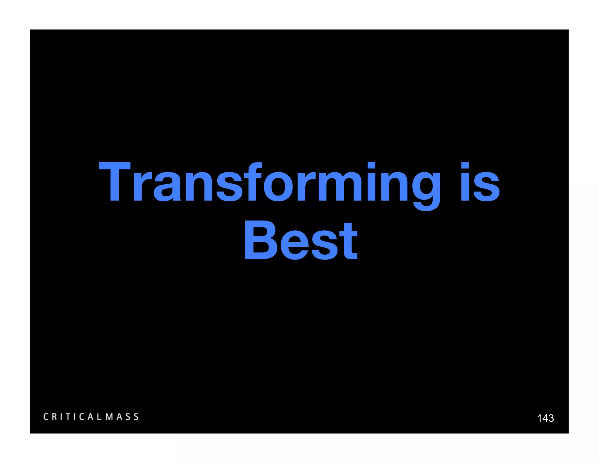 Stealing From The Information Architects