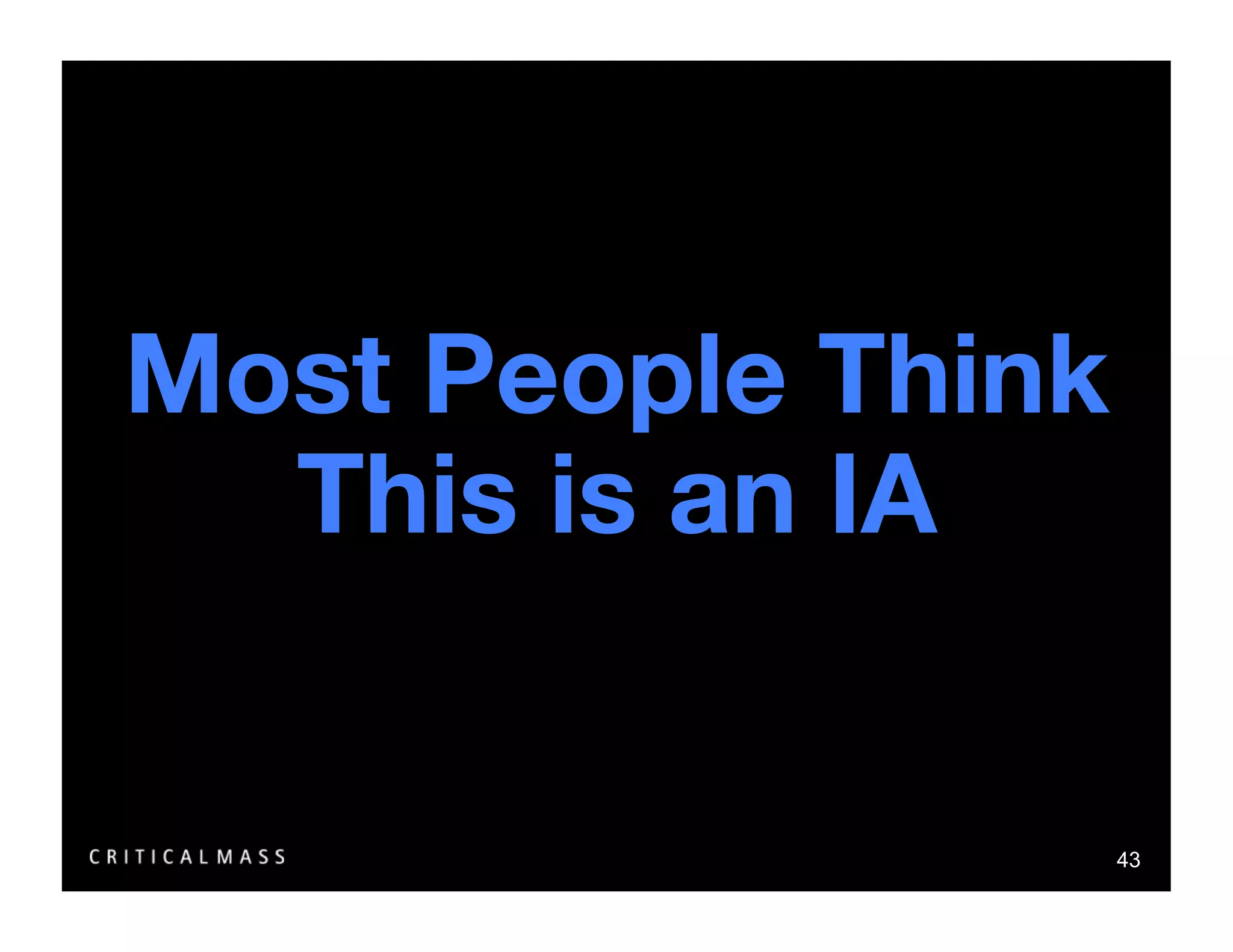 Stealing From The Information Architects