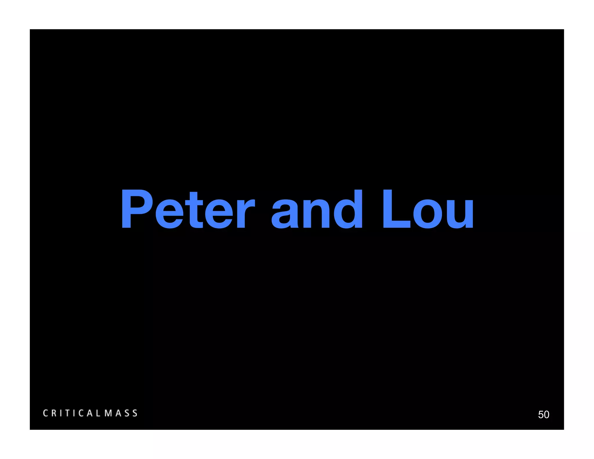 Stealing From The Information Architects