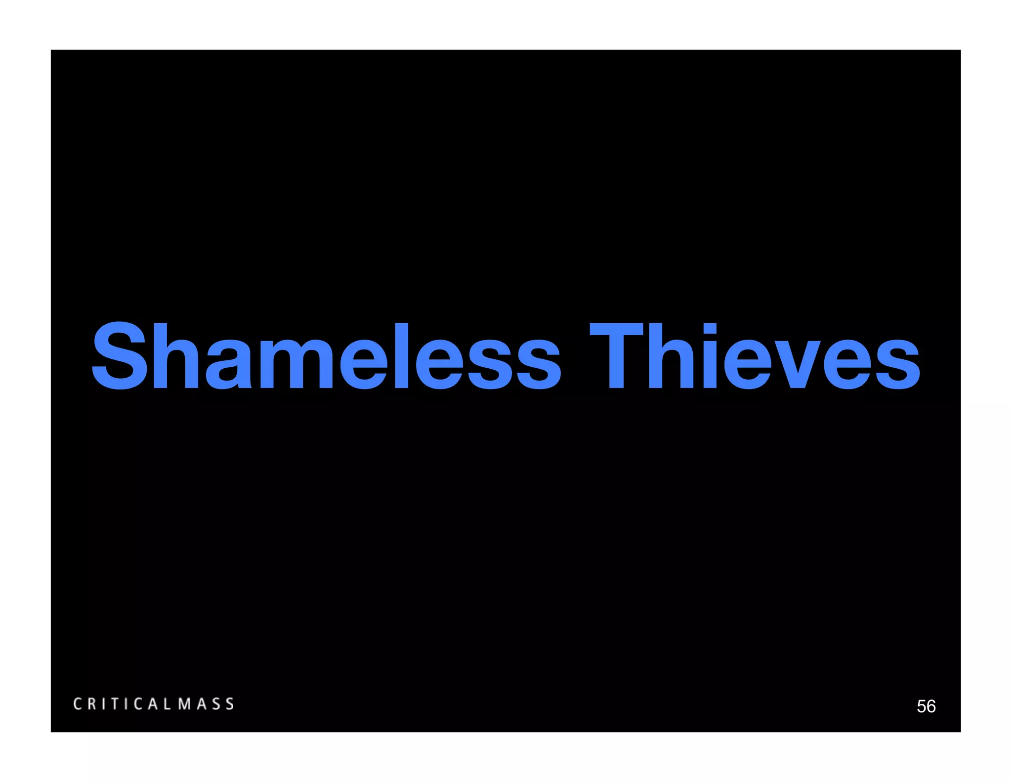 Stealing From The Information Architects