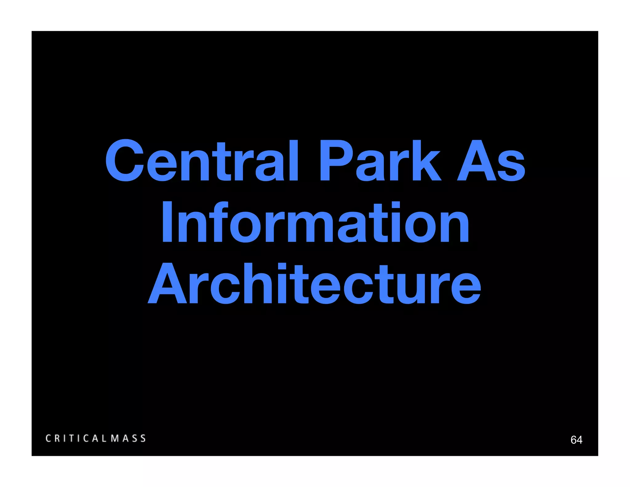 Stealing From The Information Architects