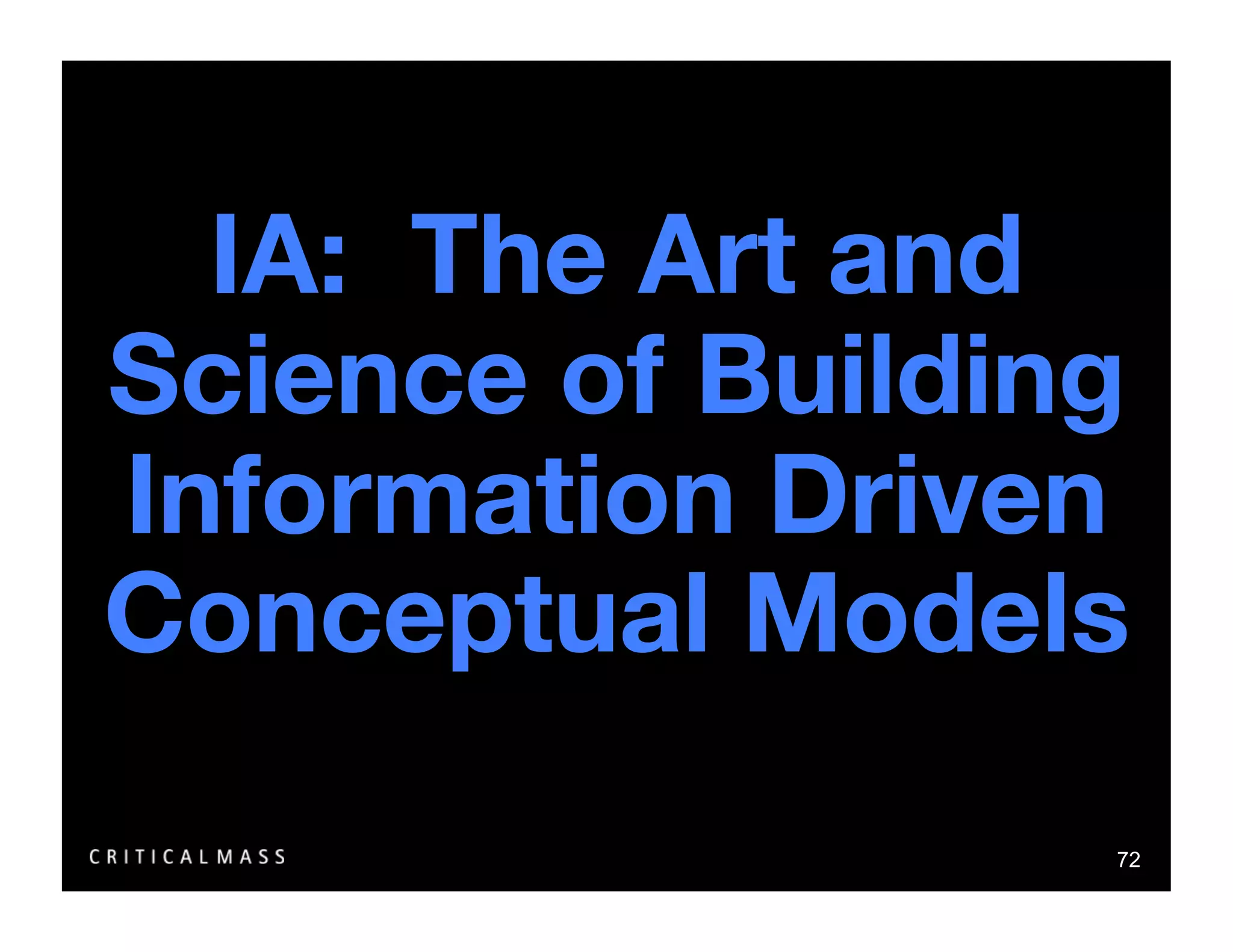 Stealing From The Information Architects