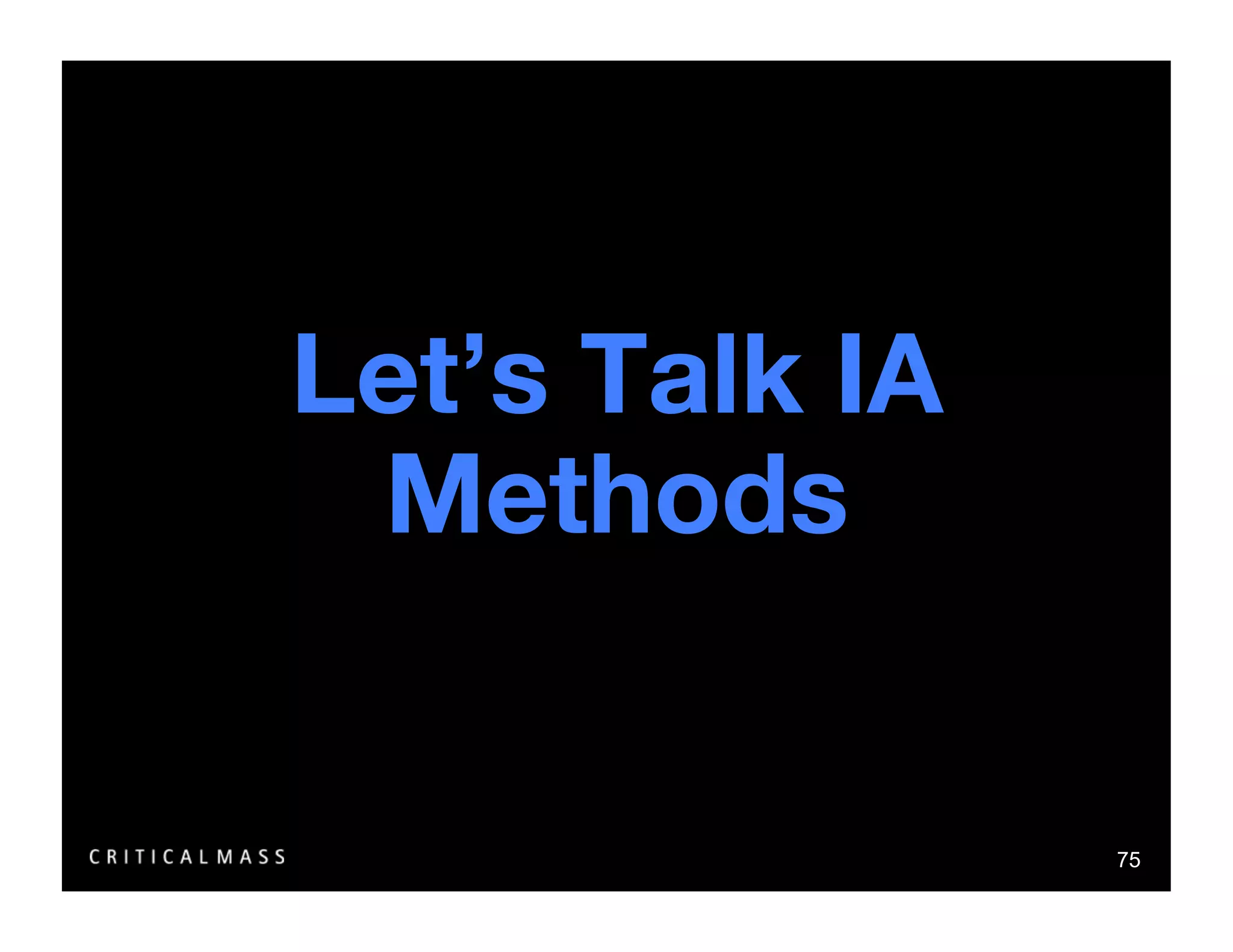 Stealing From The Information Architects