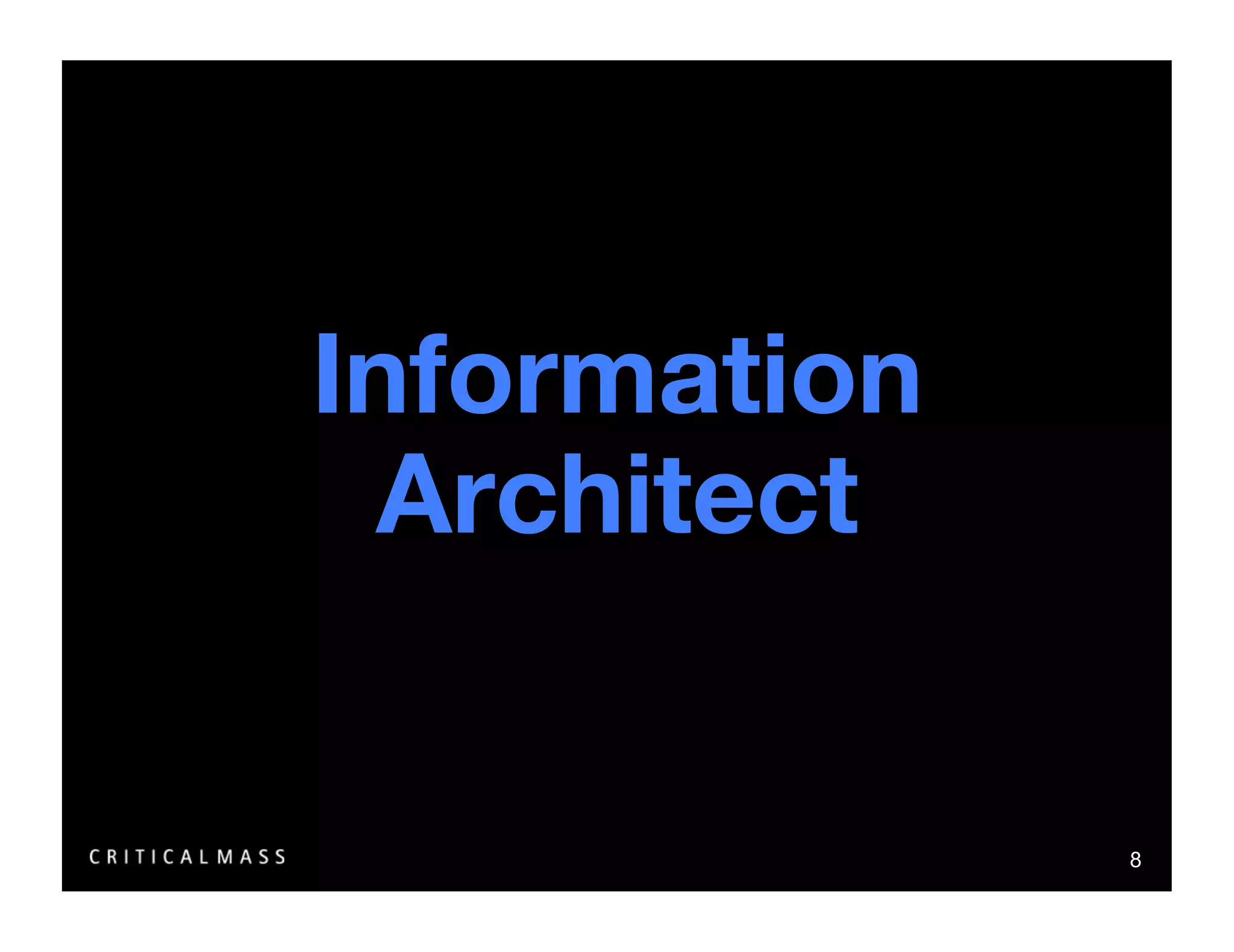 Stealing From The Information Architects