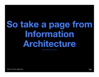Stealing From The Information Architects