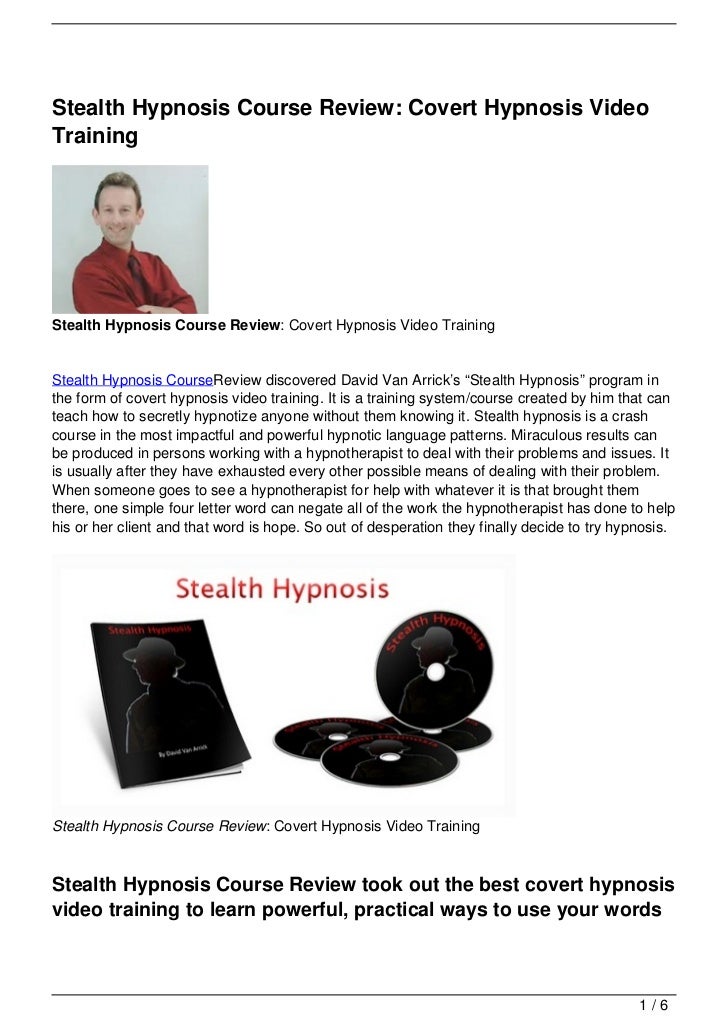 COVERT HYPNOSIS PDF COVERT HYPNOSIS PDF