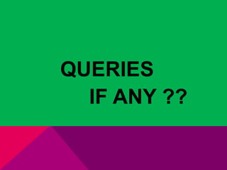 QUERIES 
IF ANY ?? 
