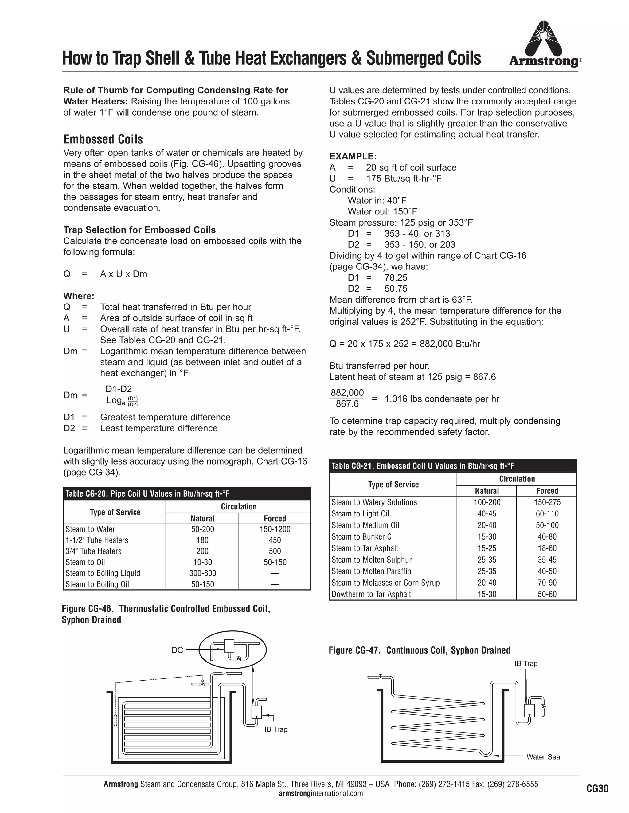 Steam Conservation Guidelines for Condensate Drainage | PDF