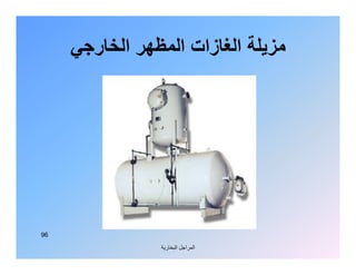 ‫اﻟﺒﺨﺎرﯾﺔ‬ ‫اﻟﻤﺮاﺟﻞ‬
96
‫اﻟﺨﺎرﺟﻲ‬ ‫اﻟﻤﻈﮭﺮ‬ ‫اﻟﻐﺎزات‬ ‫ﻣﺰﯾﻠﺔ‬
 