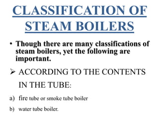 Steam boilers