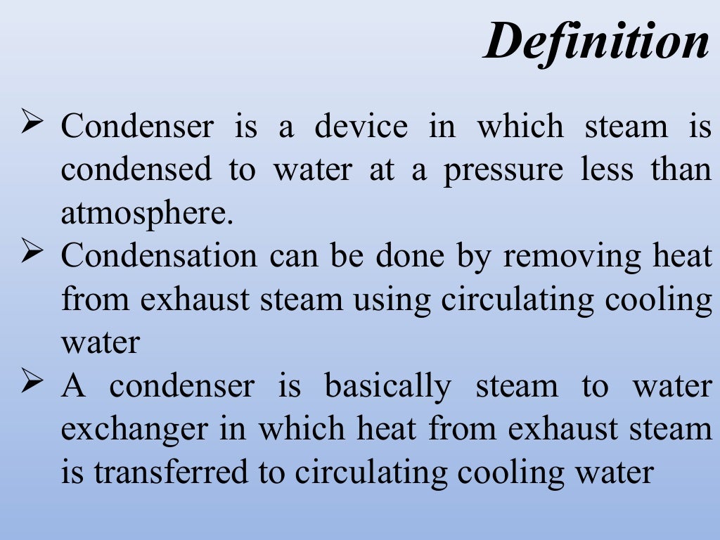 Steam Condensers