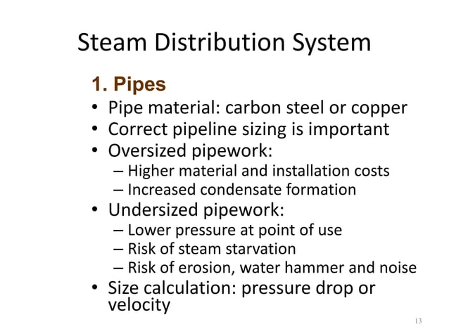 Steam distribution system, utilization and design | PDF | Power and ...
