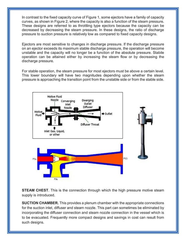 Steam ejector working principle PDF