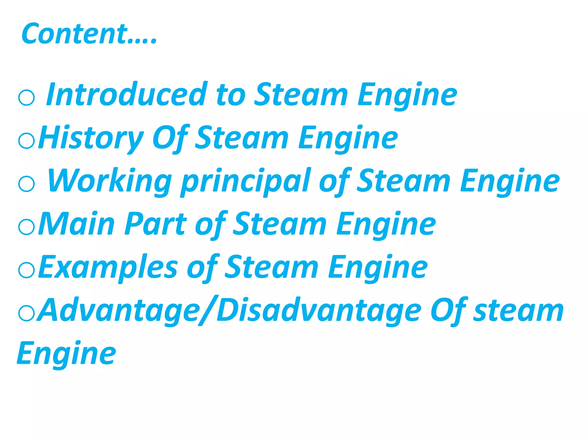 Steam engine presentation by Mohd.Mufeed. | PPTX