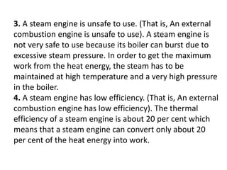 Steam Engine Risky Steam engine presentation by Mohd.Mufeed. | PPTX