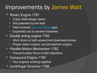 Steam Engines : The great discovery of world | PPSX