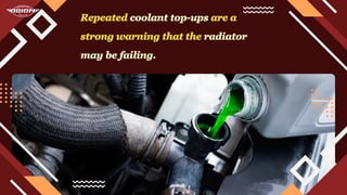 Warning Radiator Level Steam From Under the Hood Volkswagen Radiator Repair Warning Signs | PDF