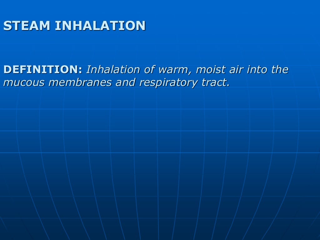 steam inhalation ppt
