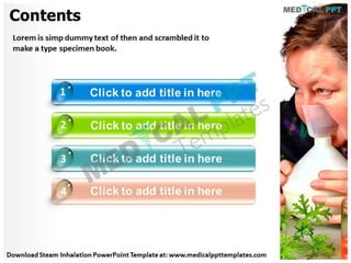 Steam Inhalation PowerPoint Template - Medical PPT Templates | PPTX