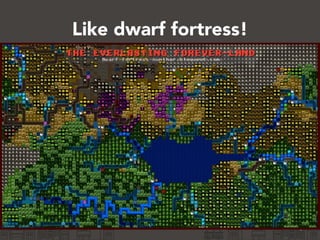 Like dwarf fortress!
6
 