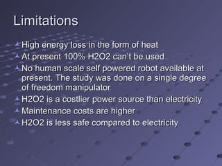 Steam powered robots | PPT | Chemistry | Science