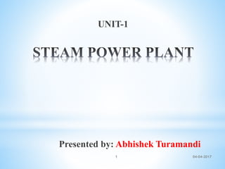 UNIT-1
Presented by: Abhishek Turamandi
04-04-20171
 