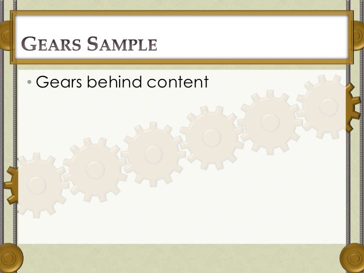 steampunk powerpoint 2010 template