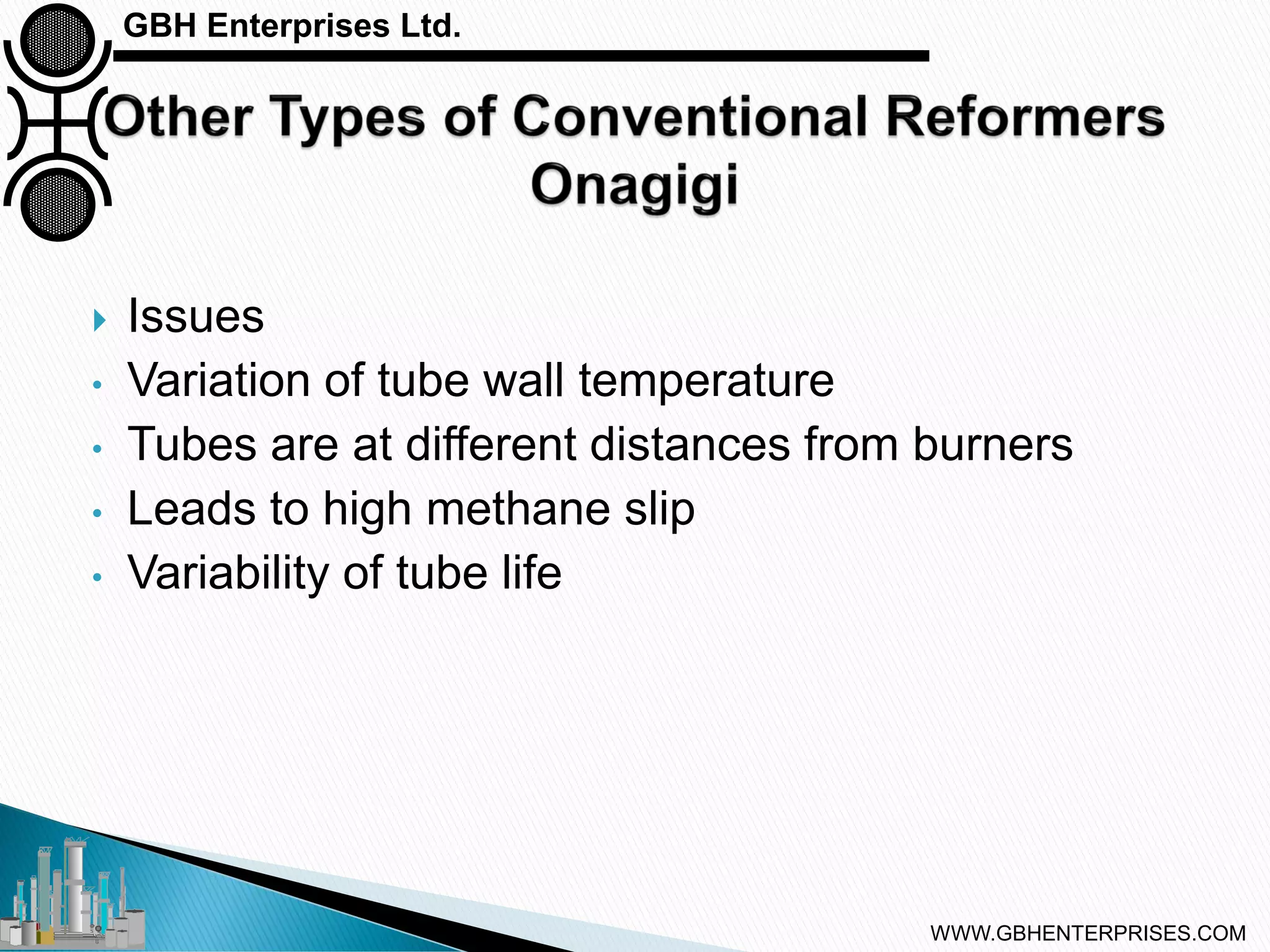 Steam Reforming Types of Reformer Design PPT
